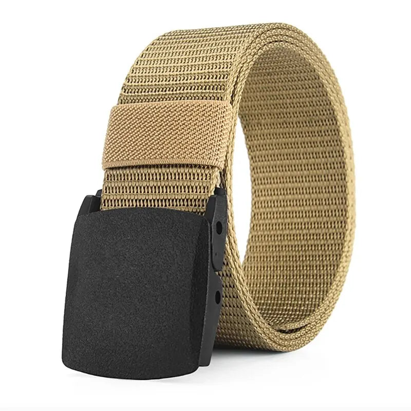 Men's Belt Outdoor Casual Canvas Belt Metal Free Training Nylon Tactical Belt
