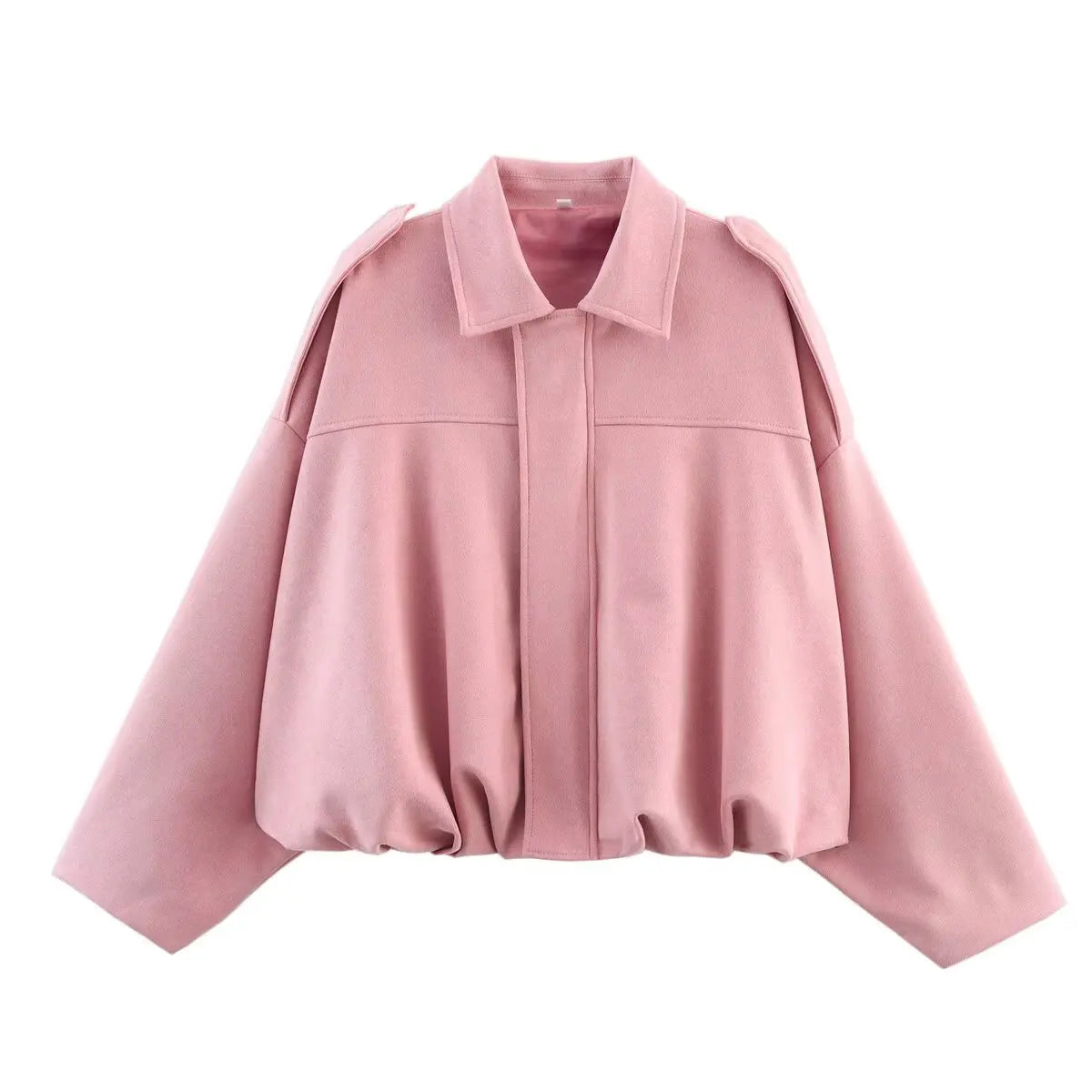 Women Suede Bomber Jacket Spring New Fashion Long Sleeve Zipper