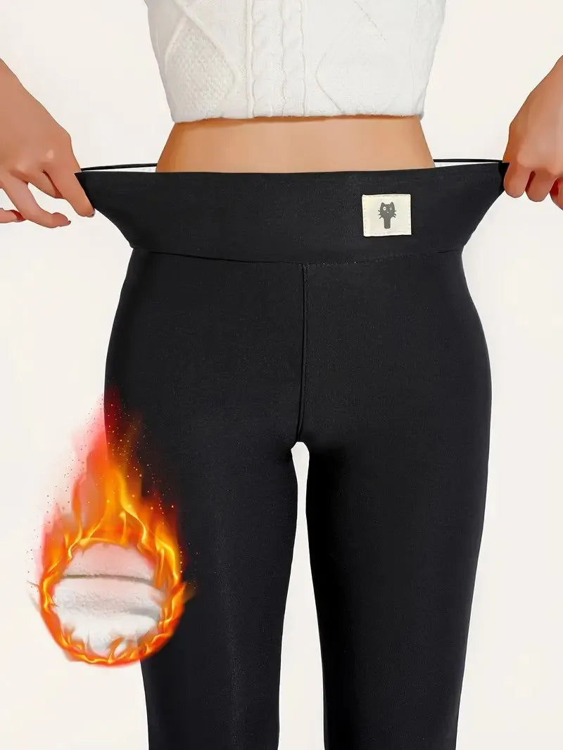 Winter Thicken Warm Leggings Women Lamb Cashmere Joggers High Waist