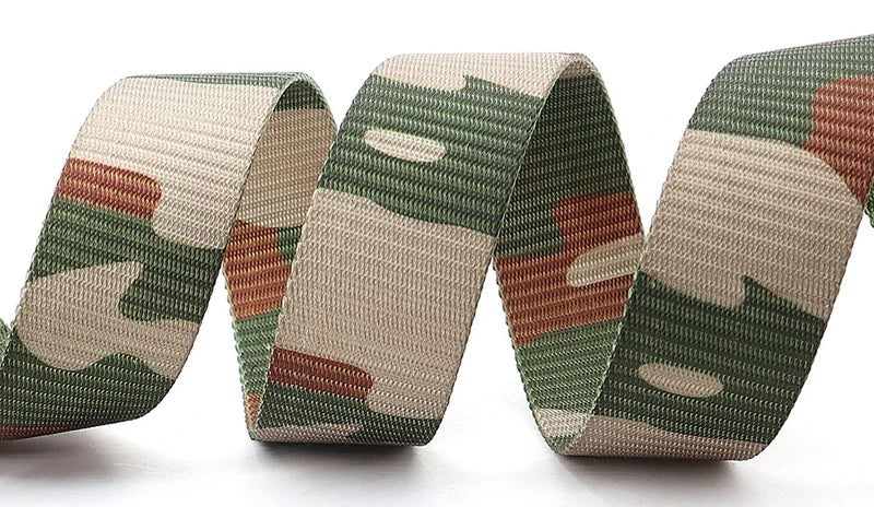 Tactical Waist Belt Unisex Lightweight Weave Fabric with Plastic Buckle for Airport Security