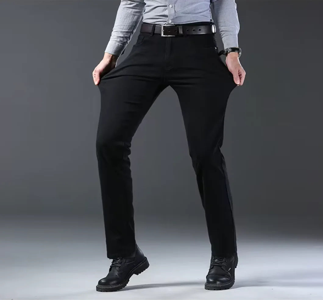 2026 New Business Men's Jeans Casual Straight Stretch Fashion