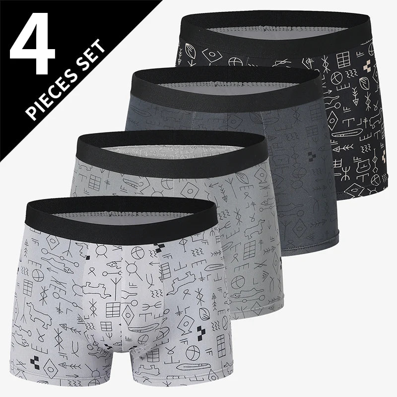 European and American Size Waist Plus Size Underwear Sexy Swimming Trunk
