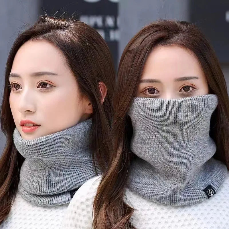 Knitted Neck Warmer Sports Scarf Fashion Soft Women Men Face Cover Winter