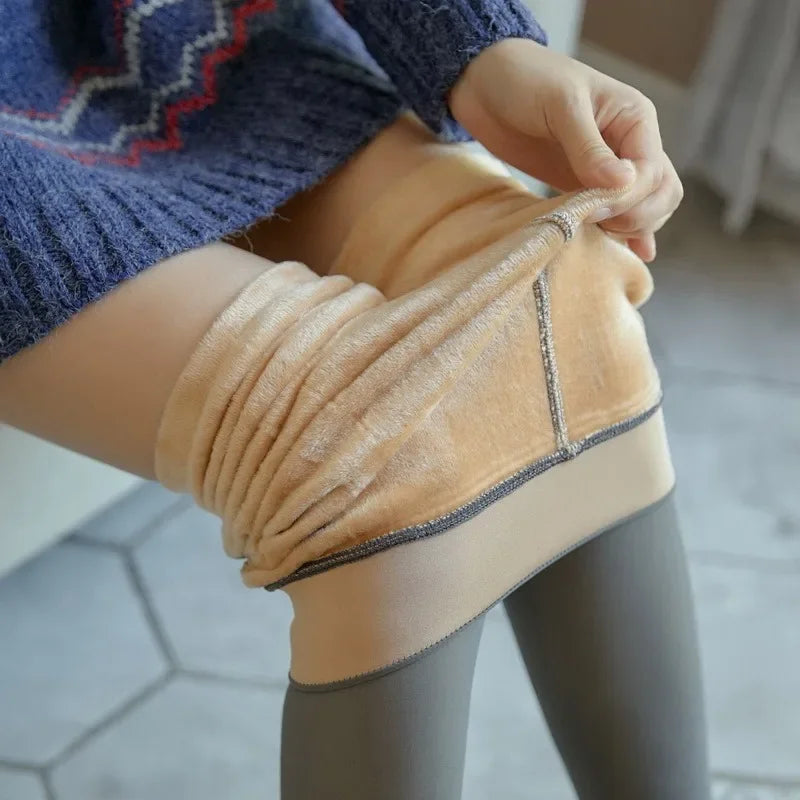 Tights with Insulation Warm Tights for Winter Leg Warmers Thermo Pantyhose
