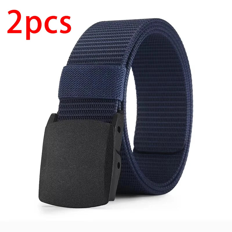 Men's Belt Outdoor Casual Canvas Belt Metal Free Training Nylon Tactical Belt