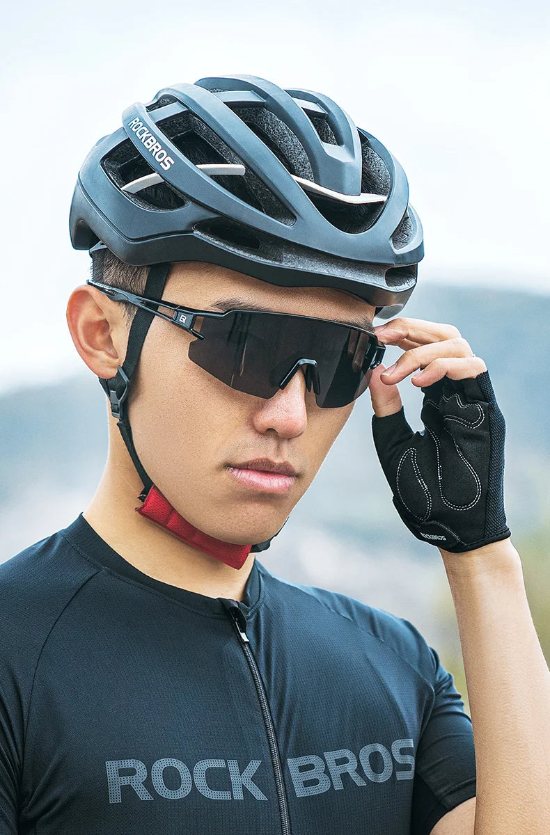 Bike Gloves Half Finger Summer Breathable Anti-slip SBR pAD Shockproof MTB Road