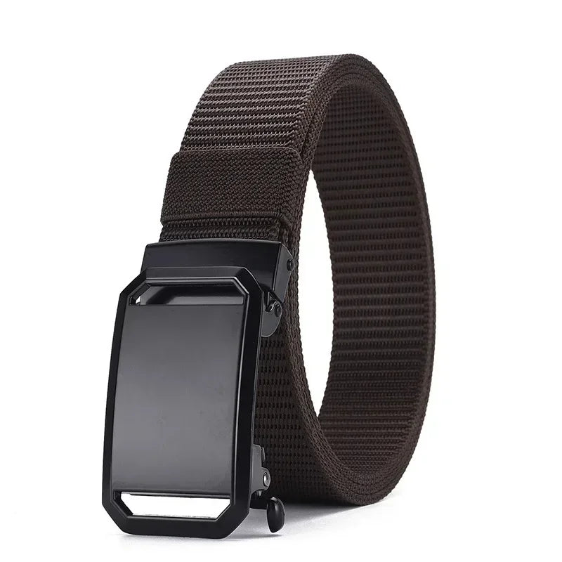 New Automatic Nuckle Belt Canvas Tactical Workwear