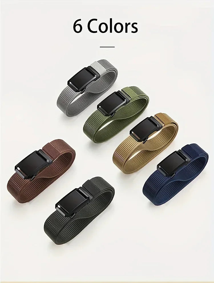 New Automatic Nuckle Belt Canvas Tactical Workwear