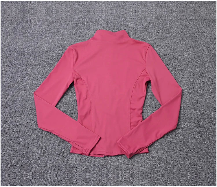 Women Sport Jacket Long Sleeve Shirt Workout Coat Gym