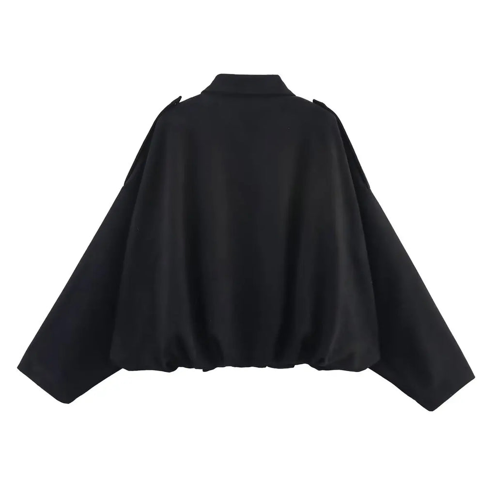 Women Suede Bomber Jacket Spring New Fashion Long Sleeve Zipper