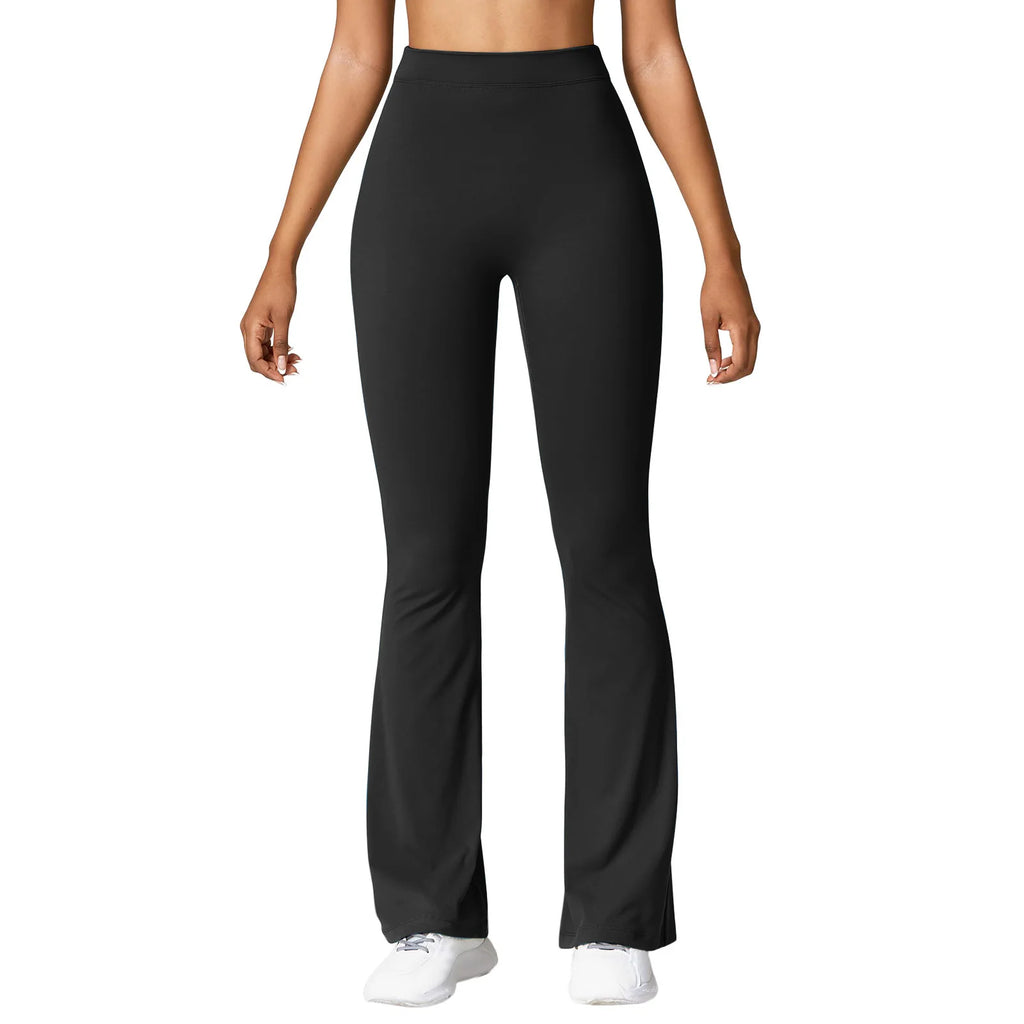 Micro Horn Leggings Women V-back Waist Sports Pants High Waist Push Up