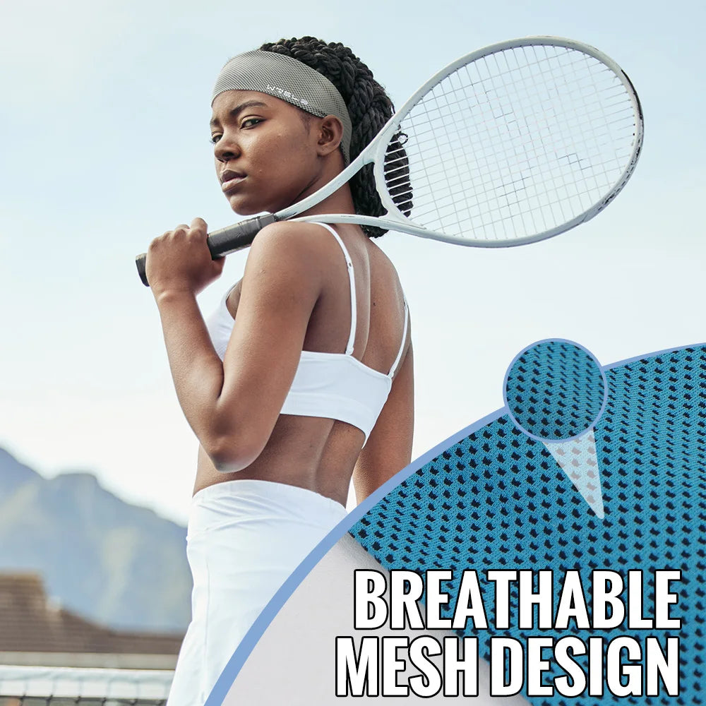 Summer Sport Headband Breathable Fitness Sweatband Non Slip Elastic Tennis