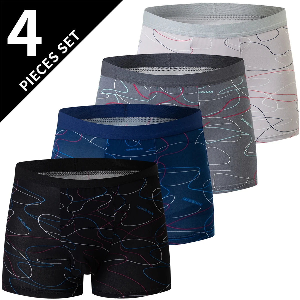 European and American Size Waist Plus Size Underwear Sexy Swimming Trunk