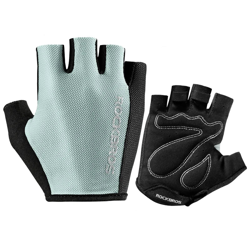 Bike Gloves Half Finger Summer Breathable Anti-slip SBR pAD Shockproof MTB Road