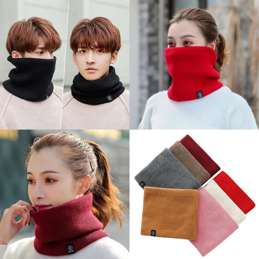 Knitted Neck Warmer Sports Scarf Fashion Soft Women Men Face Cover Winter