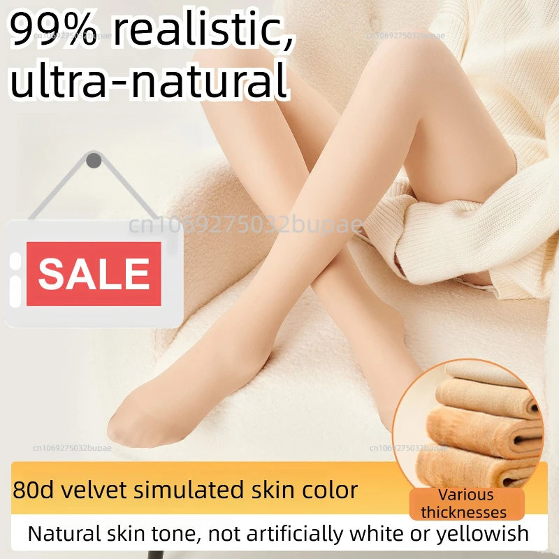 Tights with Insulation Warm Tights for Winter Leg Warmers Thermo Pantyhose