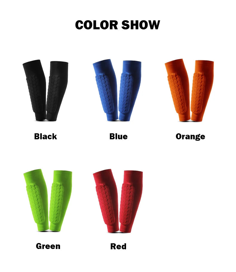 Football Shin Guard Socks Sleeves With Foam Calf Compression Sleeve