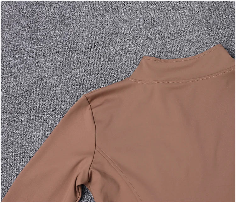 Women Sport Jacket Long Sleeve Shirt Workout Coat Gym