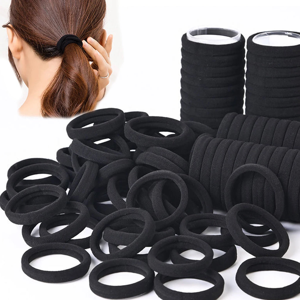 50/100 Pieces of black and white hair bands, women's hair bands