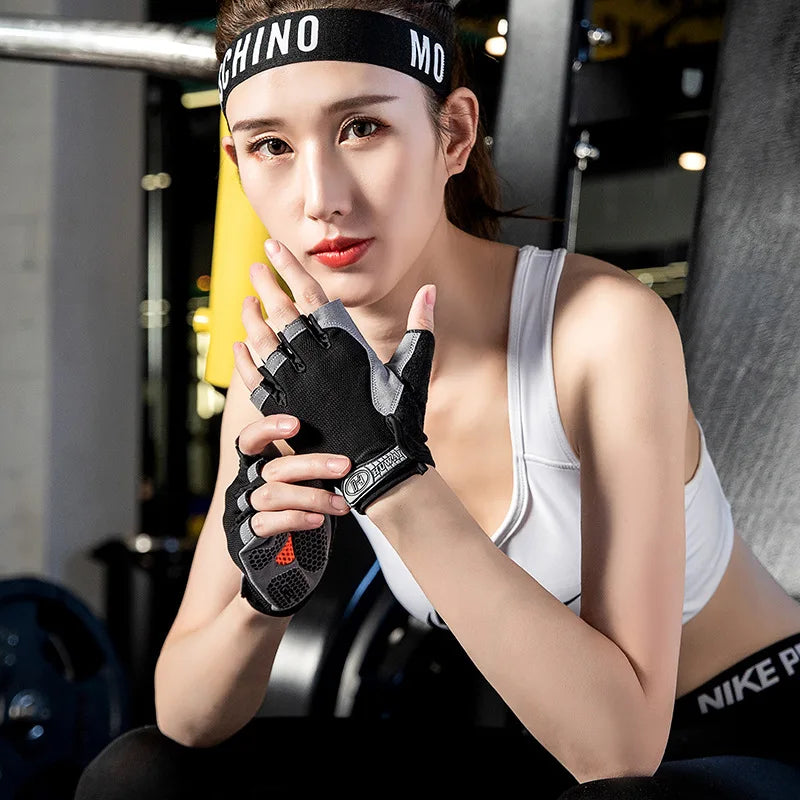 Gym Gloves Fitness Training Fingerless Men Women Bodybuilding Exercise Sports Gloves for