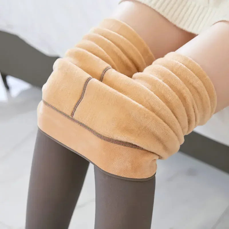 Tights with Insulation Warm Tights for Winter Leg Warmers Thermo Pantyhose