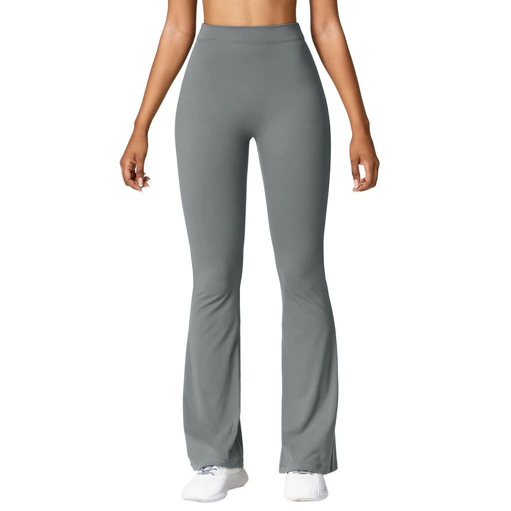 Micro Horn Leggings Women V-back Waist Sports Pants High Waist Push Up