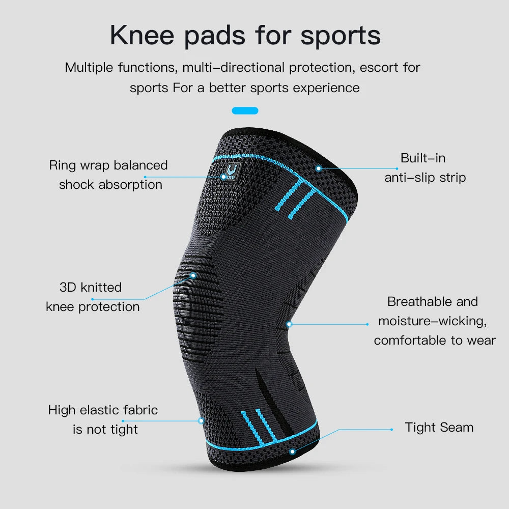 Compression Knee Support Sleeve Elastic Breathable Knee Pads