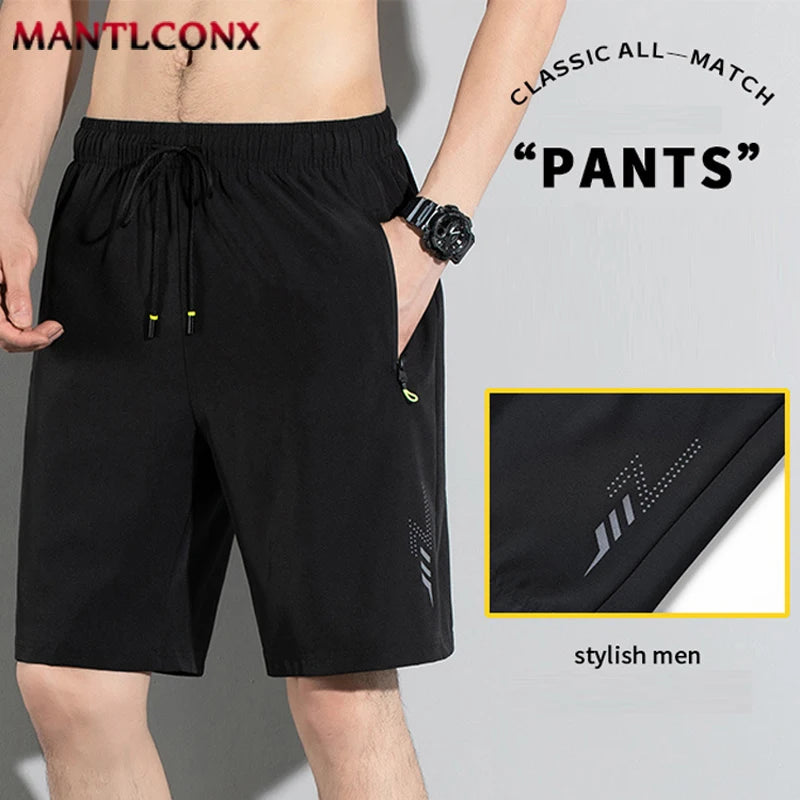 Summer Breathable Shorts Men Quick Dry Shorts Gym Fitness