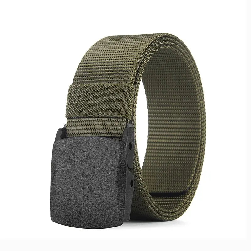 Men's Belt Outdoor Casual Canvas Belt Metal Free Training Nylon Tactical Belt