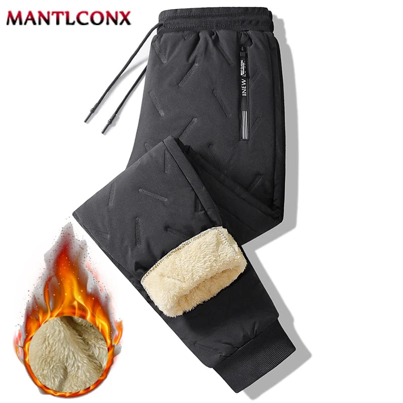 Thicken Warm Winter Pants for Men Sweatpants Casual