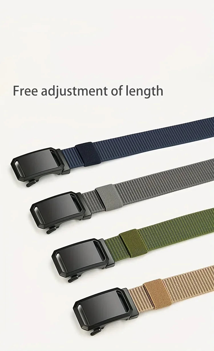 New Automatic Nuckle Belt Canvas Tactical Workwear