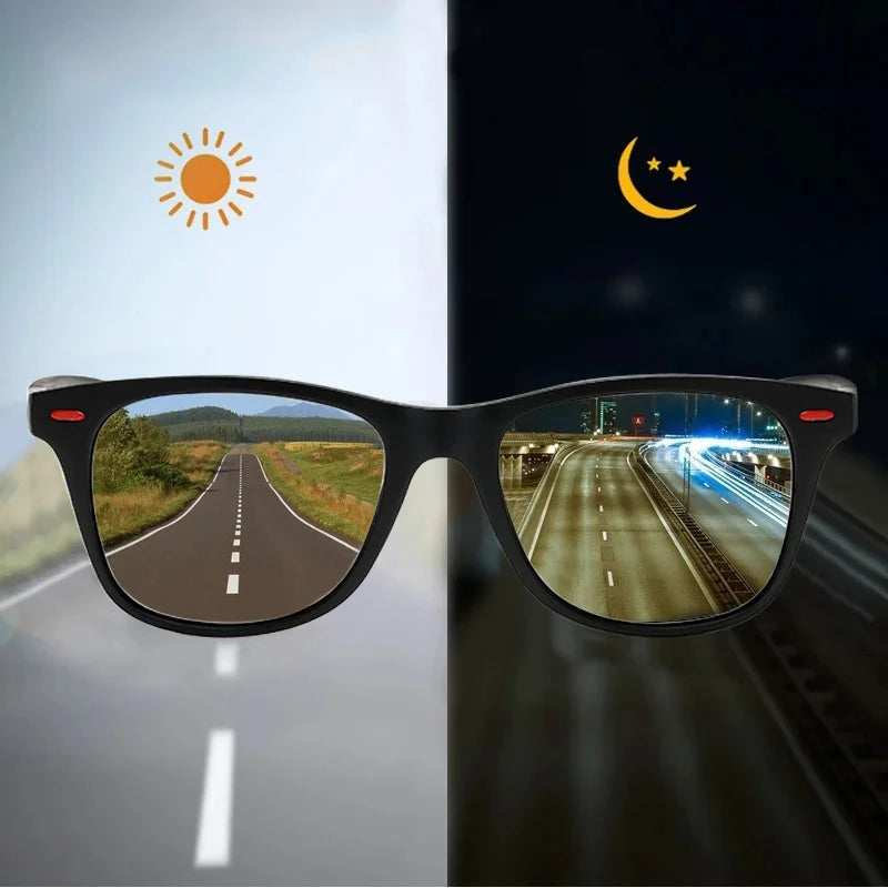 Night Vission Glasses PC Frame Polarized Men Outdoor Sport Sun Glasses