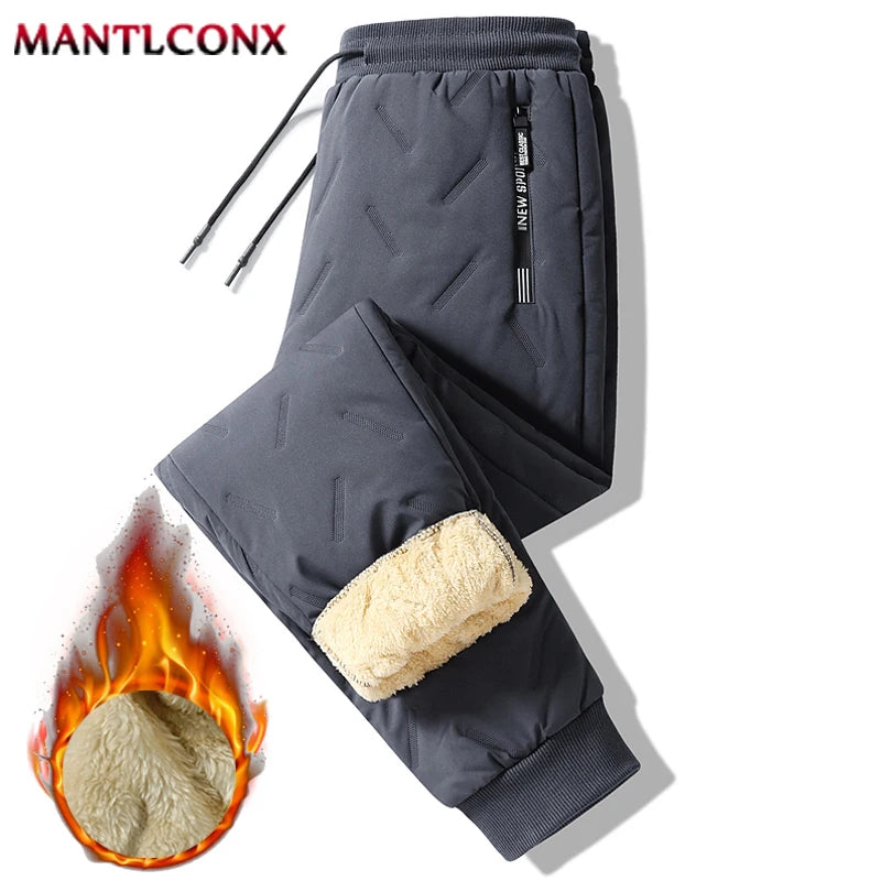 Thicken Warm Winter Pants for Men Sweatpants Casual