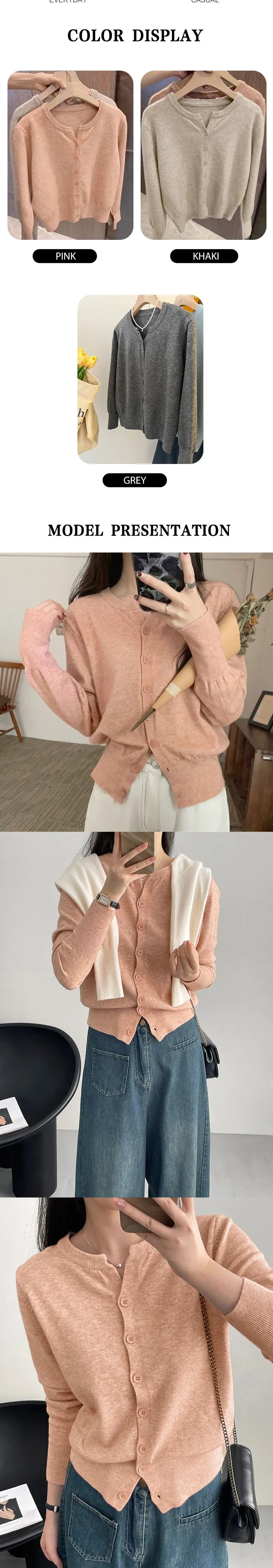 Women's Fleece Knit Loose Short Cashmere Sweater