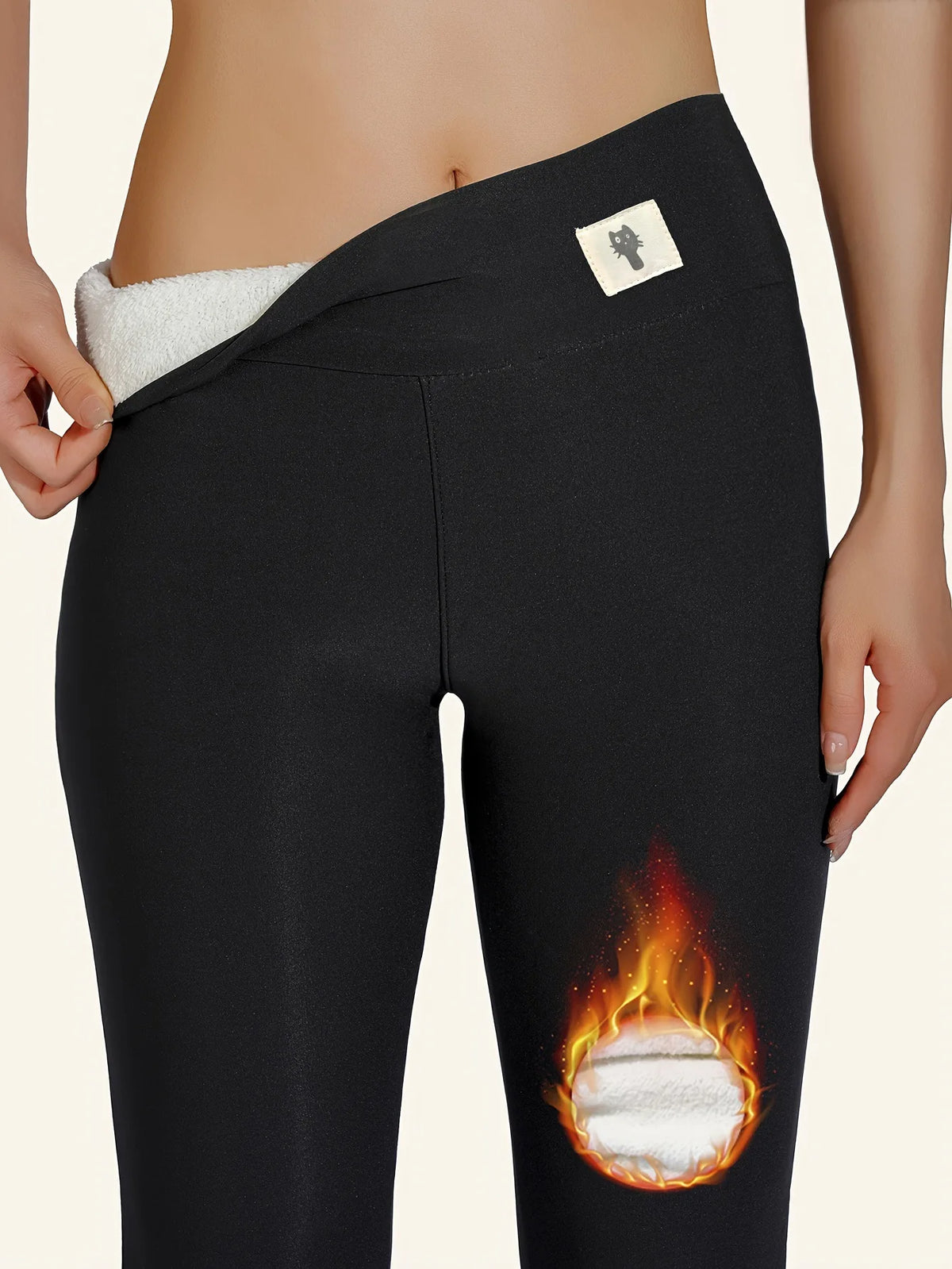 Winter Thicken Warm Leggings Women Lamb Cashmere Joggers High Waist