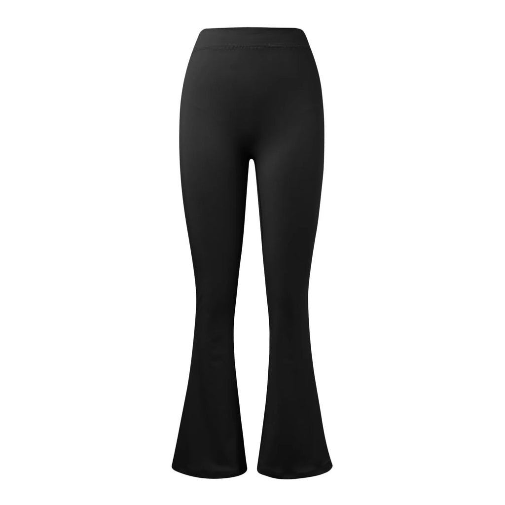 Micro Horn Leggings Women V-back Waist Sports Pants High Waist Push Up