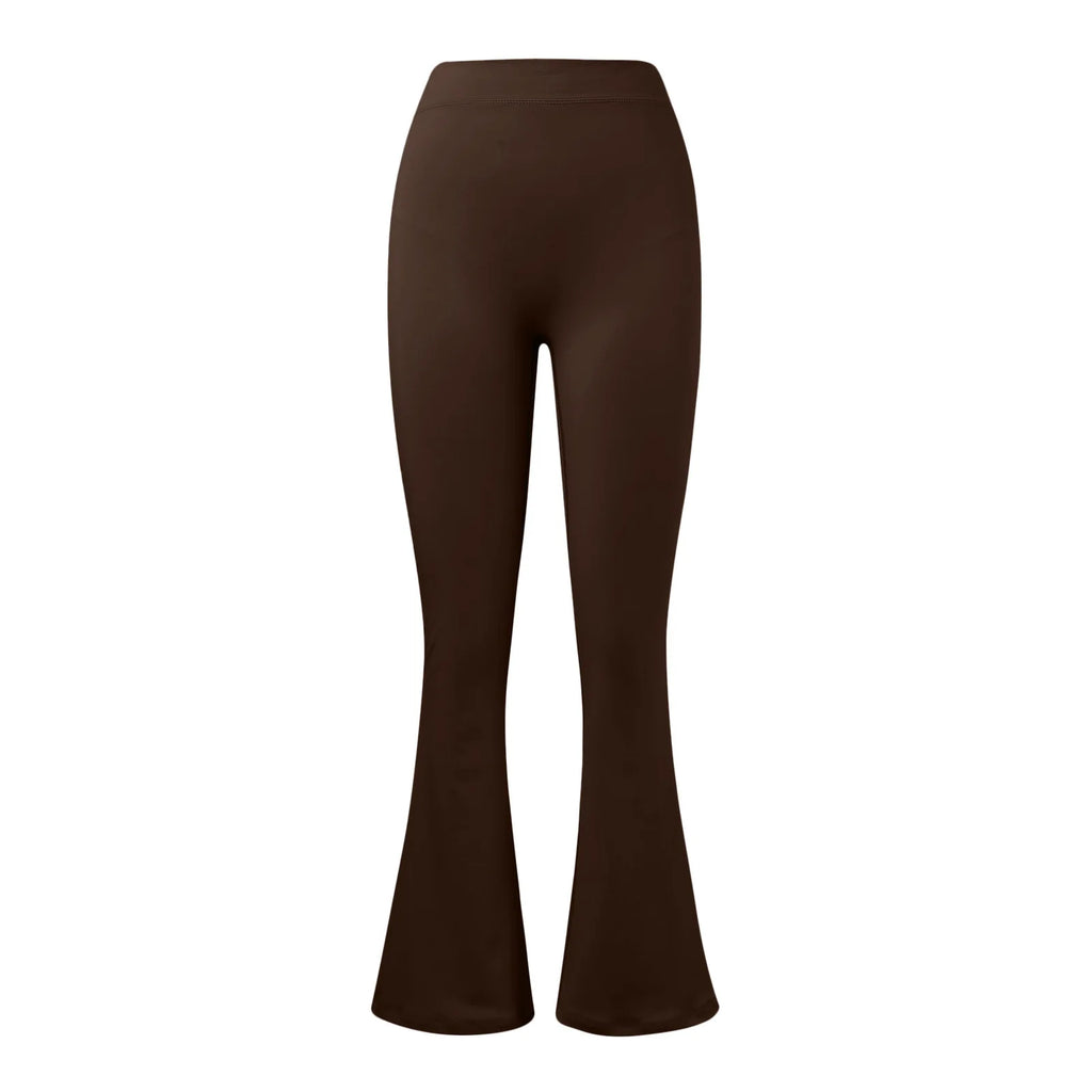 Micro Horn Leggings Women V-back Waist Sports Pants High Waist Push Up