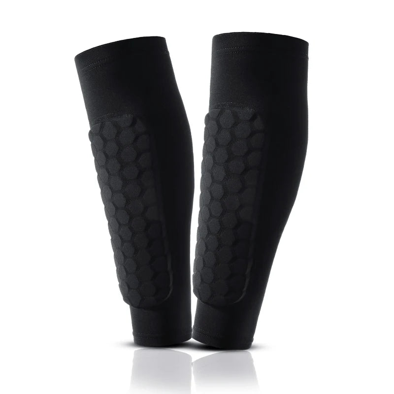Football Shin Guard Socks Sleeves With Foam Calf Compression Sleeve