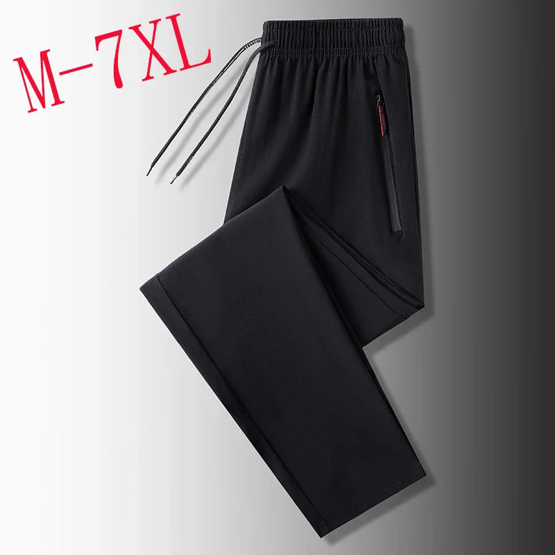 Casual pants men's versatile flat leg cropped pants straight leg pants