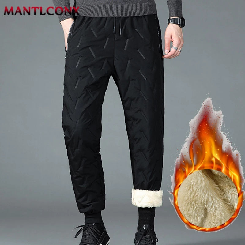 Thicken Warm Winter Pants for Men Sweatpants Casual
