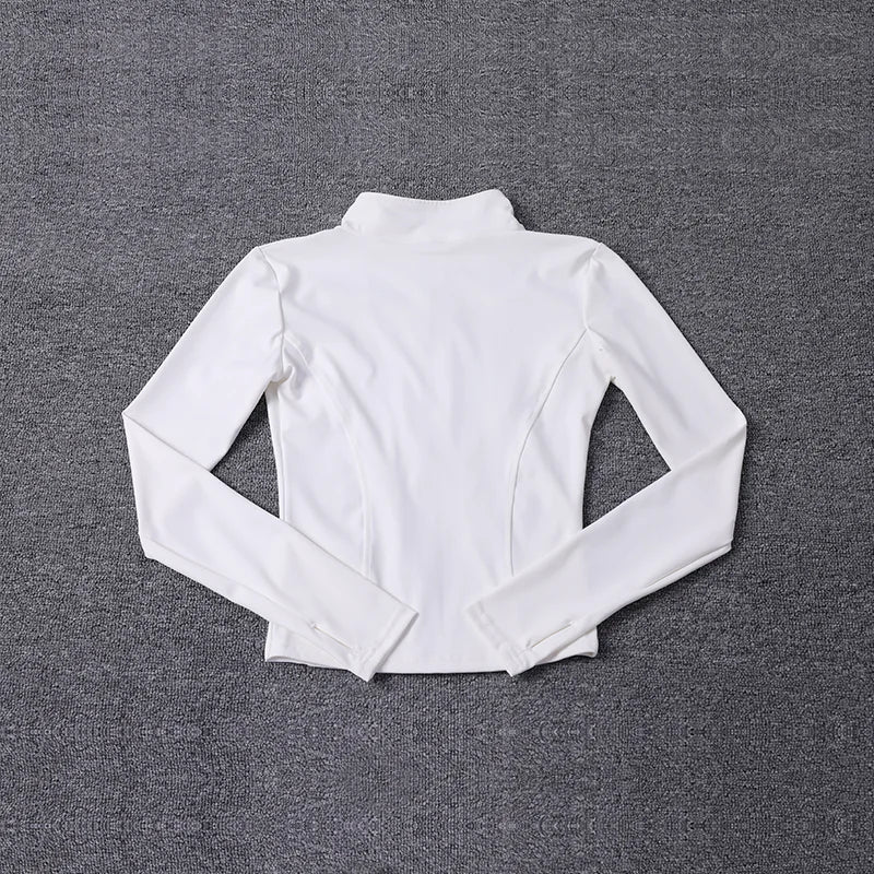 Women Sport Jacket Long Sleeve Shirt Workout Coat Gym