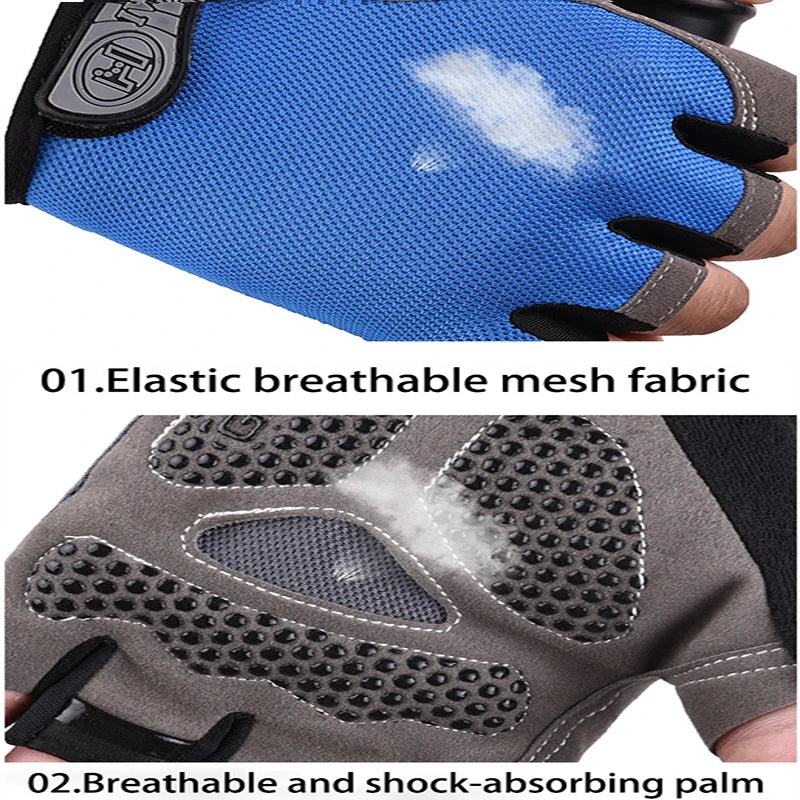 Gym Gloves Fitness Training Fingerless Men Women Bodybuilding Exercise Sports Gloves for